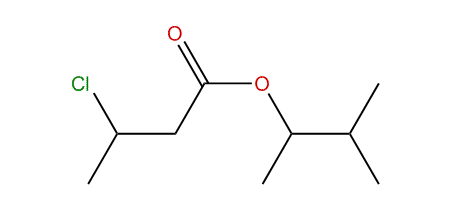 3-Methylbutan-2-yl 3-chlorobutanoate